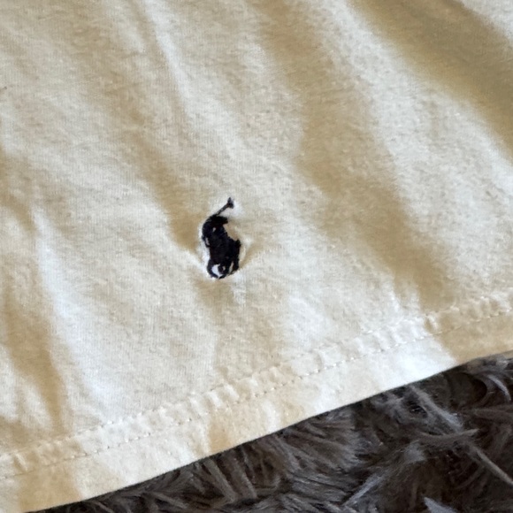 Polo by Ralph Lauren Men's Cream Tee - Picture 3 of 3